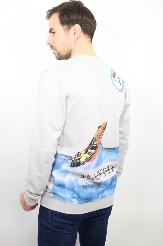 Sweatshirt "Zodiac Odyssey" – Aventure Zodiaque-Gris