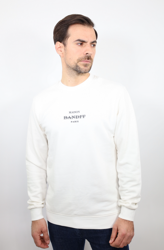 Sweatshirt "Zodiac Odyssey" – Aventure Zodiaque-blanc