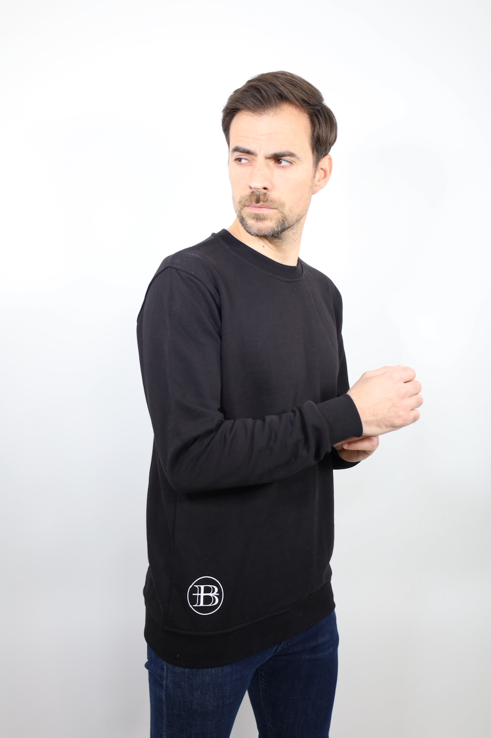 Sweatshirt "Reverse Highlight" – Signature Arrière-Noir