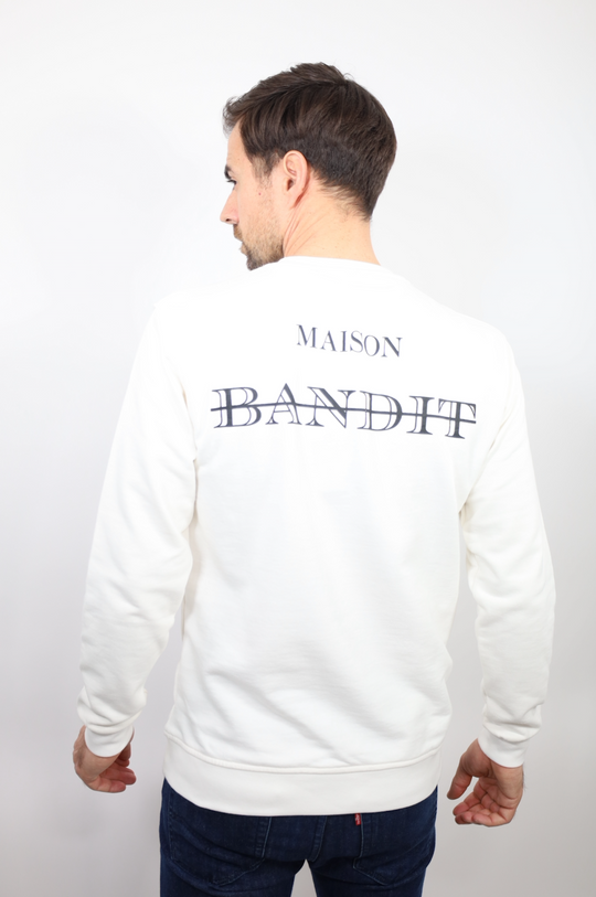 Sweatshirt "Reverse Highlight" – Signature Arrière-blanc