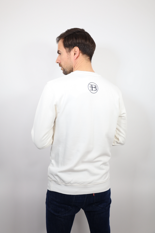 Sweatshirt "Bold Identity" – Affirmation Frontale-Blanc