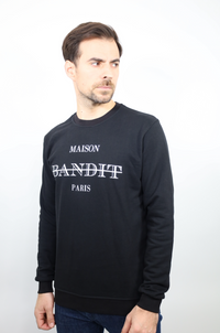 Sweatshirt "Bold Identity" – Affirmation Frontale-Noir