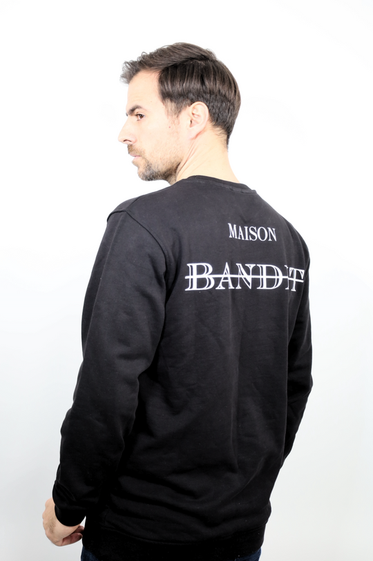 Sweatshirt "Reverse Highlight" – Signature Arrière-Noir